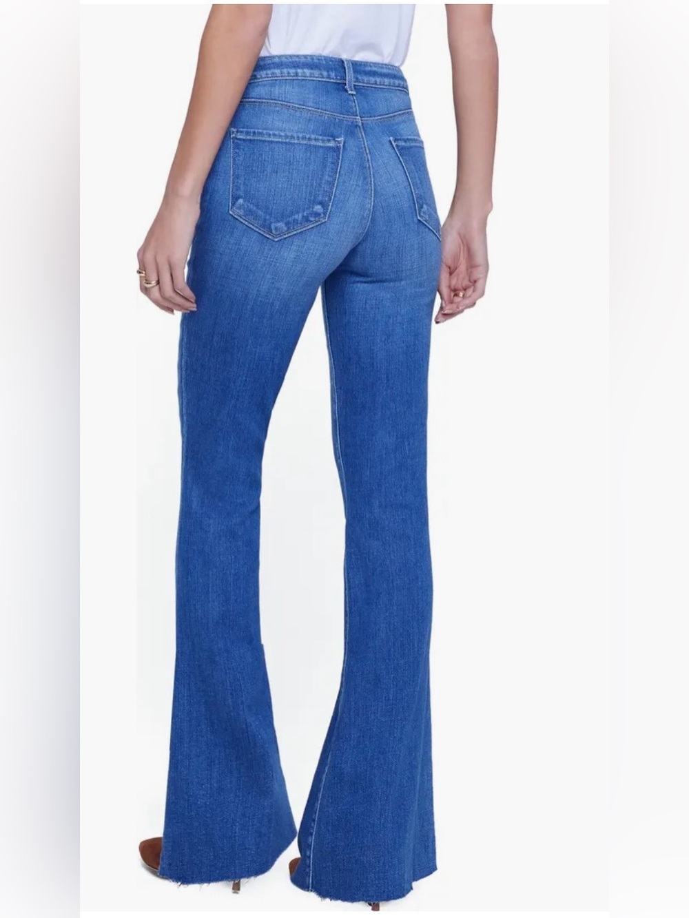 L’AGENCE Sera High Waist Flare Jeans bordello wash size 25 - Picture 2 of 10